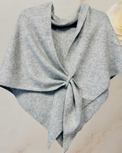 Wrap, Cashmere Blend, Grey