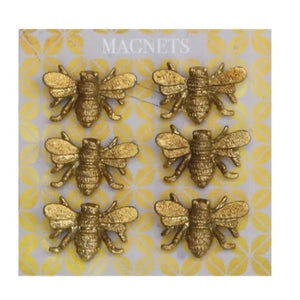 Pewter Bee Magnets Set